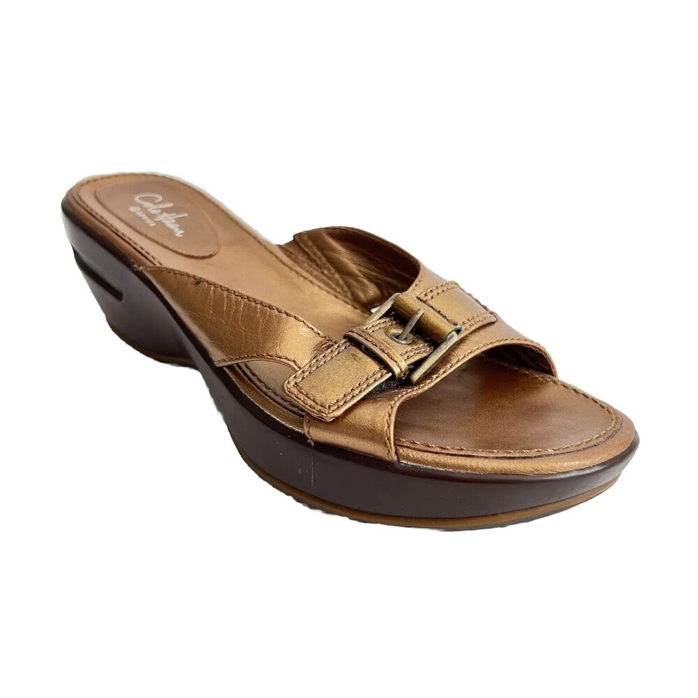 Cole Haan G Series Mules Strap Wedge Slides 7